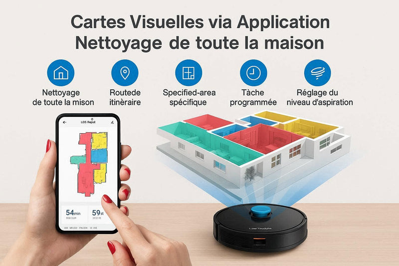 Liectroux X6 — Aspirateur-Laveur LiDAR 6 500 Pa