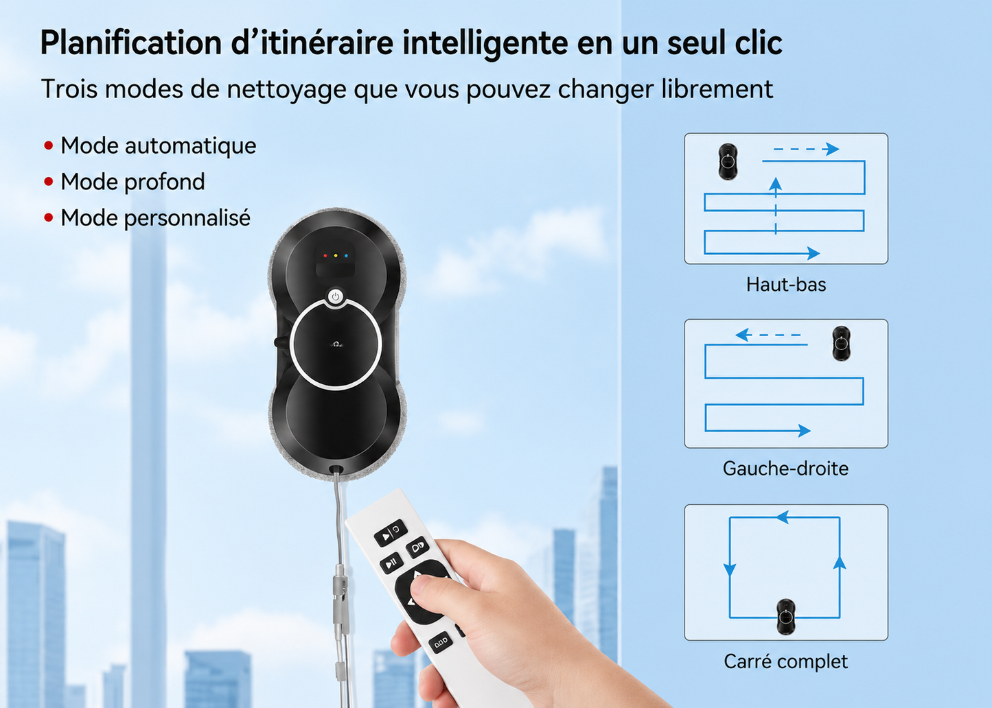 Liectroux HCR10 — Lave-Vitres Ultra-Fin, WiFi