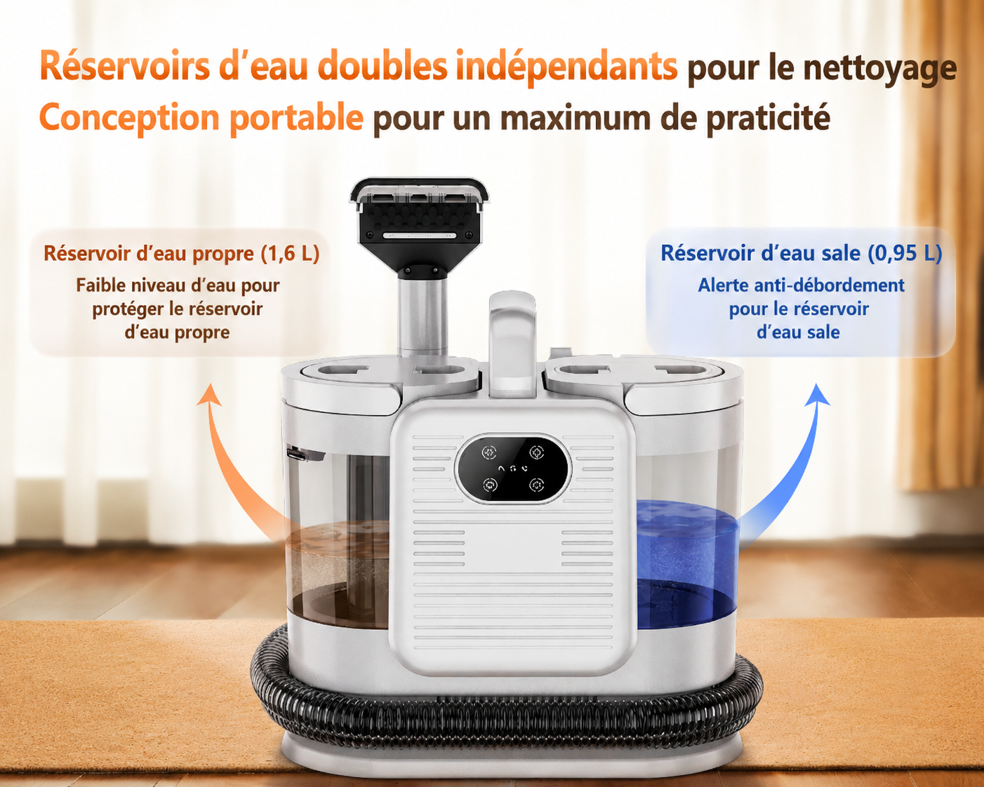 OMESER C988 — Nettoyeur Vapeur 1 650W, 15 kPa