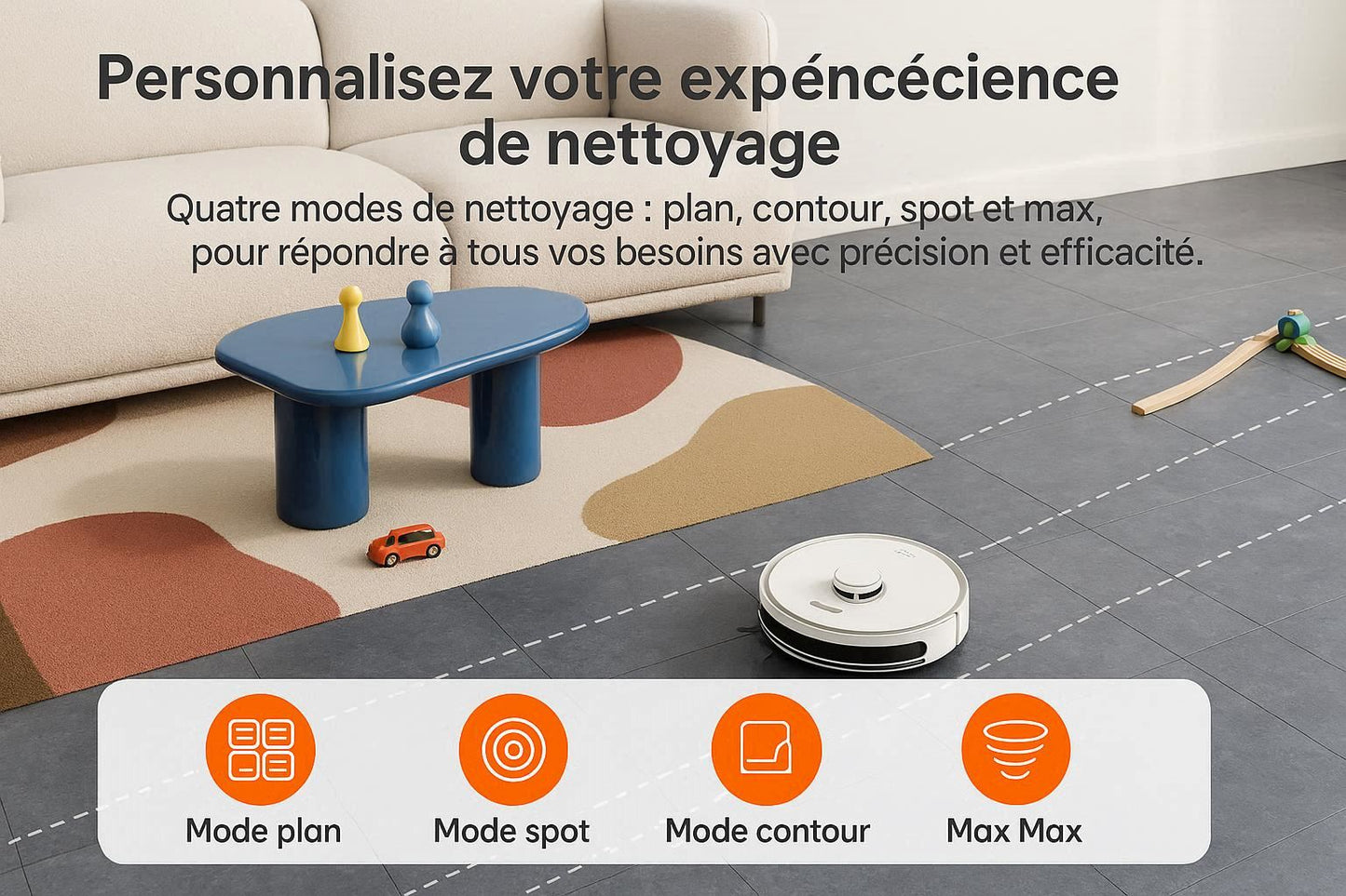ILIFE A30 PRO — Station Auto-Vidage 60 Jours | 5 000 Pa, 180 min, Aspiration & Lavage