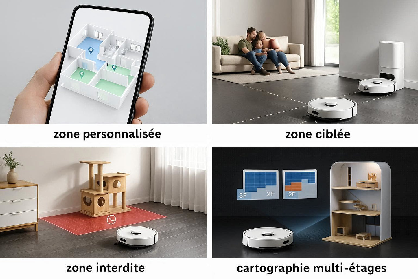 ILIFE A30 PRO — Station Auto-Vidage 60 Jours | 5 000 Pa, 180 min, Aspiration & Lavage