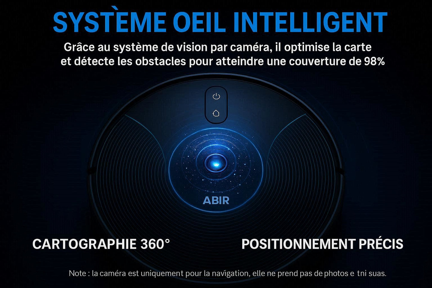ABIR X6 PRO — Aspirateur 6 000 Pa, Smart Eye