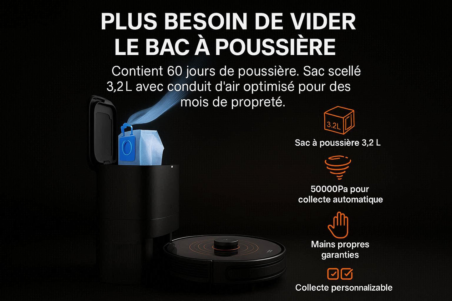 Robot K30 — Dual Laser + UV, Station Auto-Vidage
