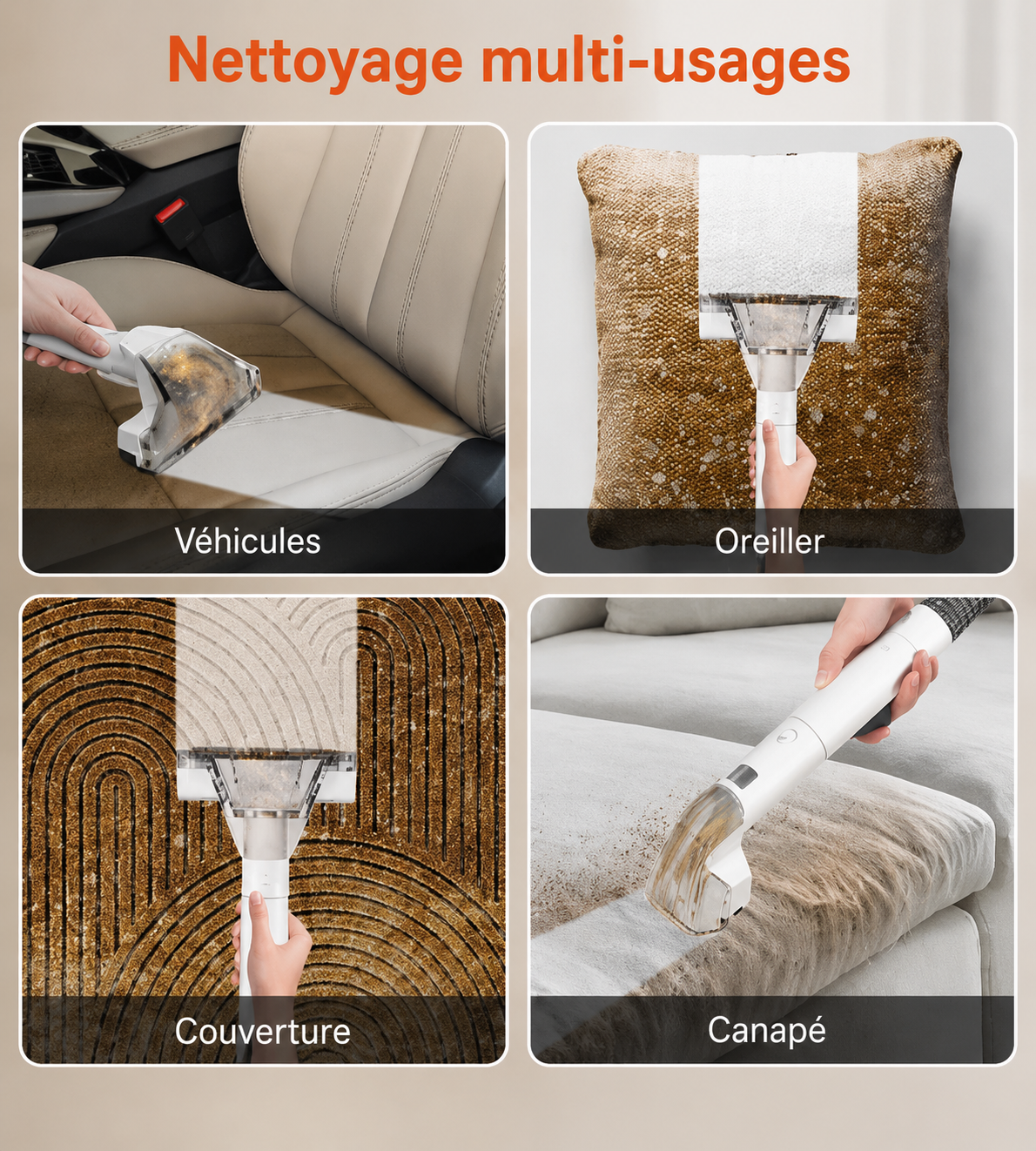 OMESER W07 — Nettoyeur Moquette & Tissu, 600W