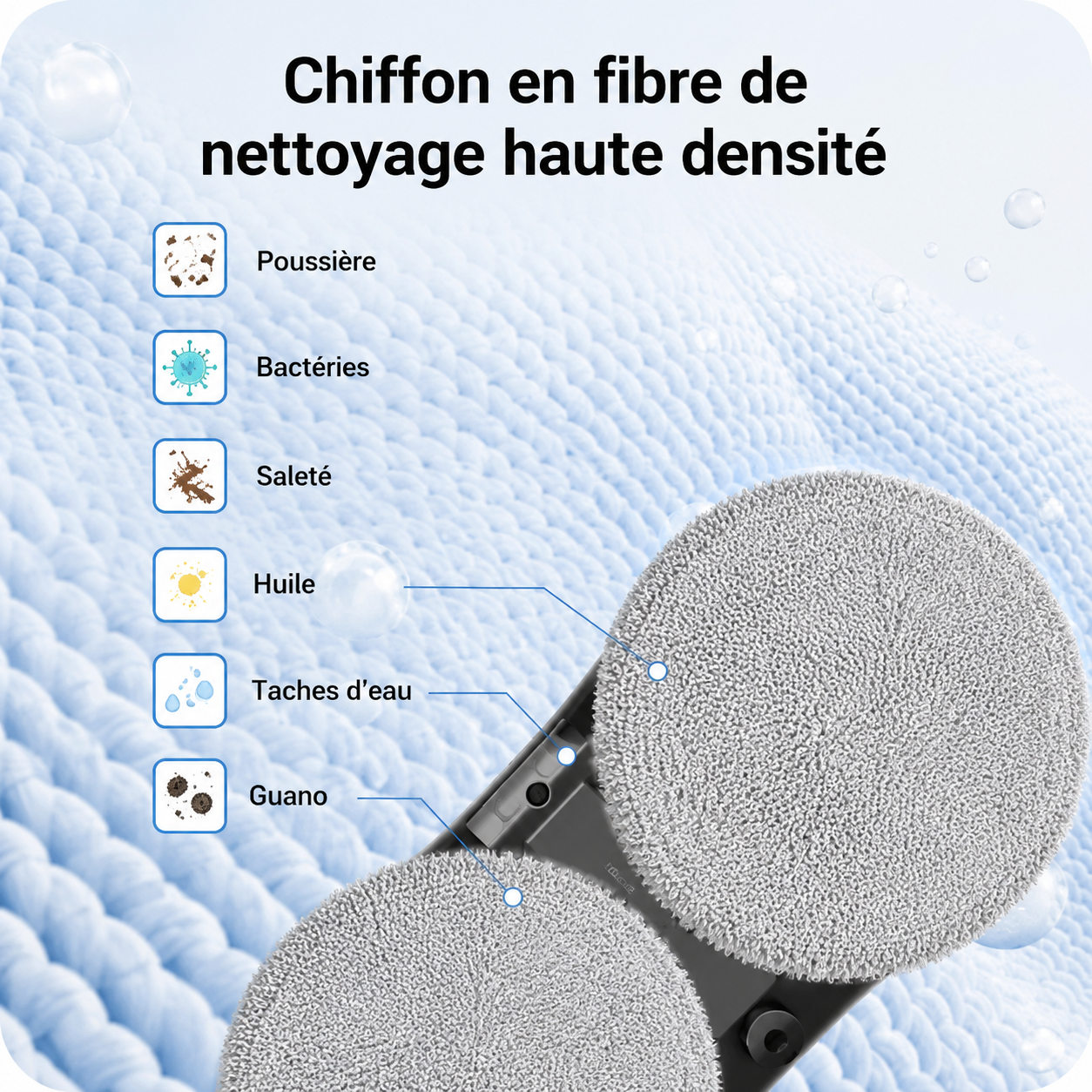 Liectroux HCR10 — Lave-Vitres Ultra-Fin, WiFi