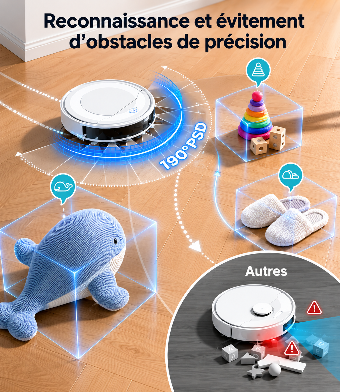 LEFANT M310 Ultra — Robot 3-en-1, 6 000 Pa