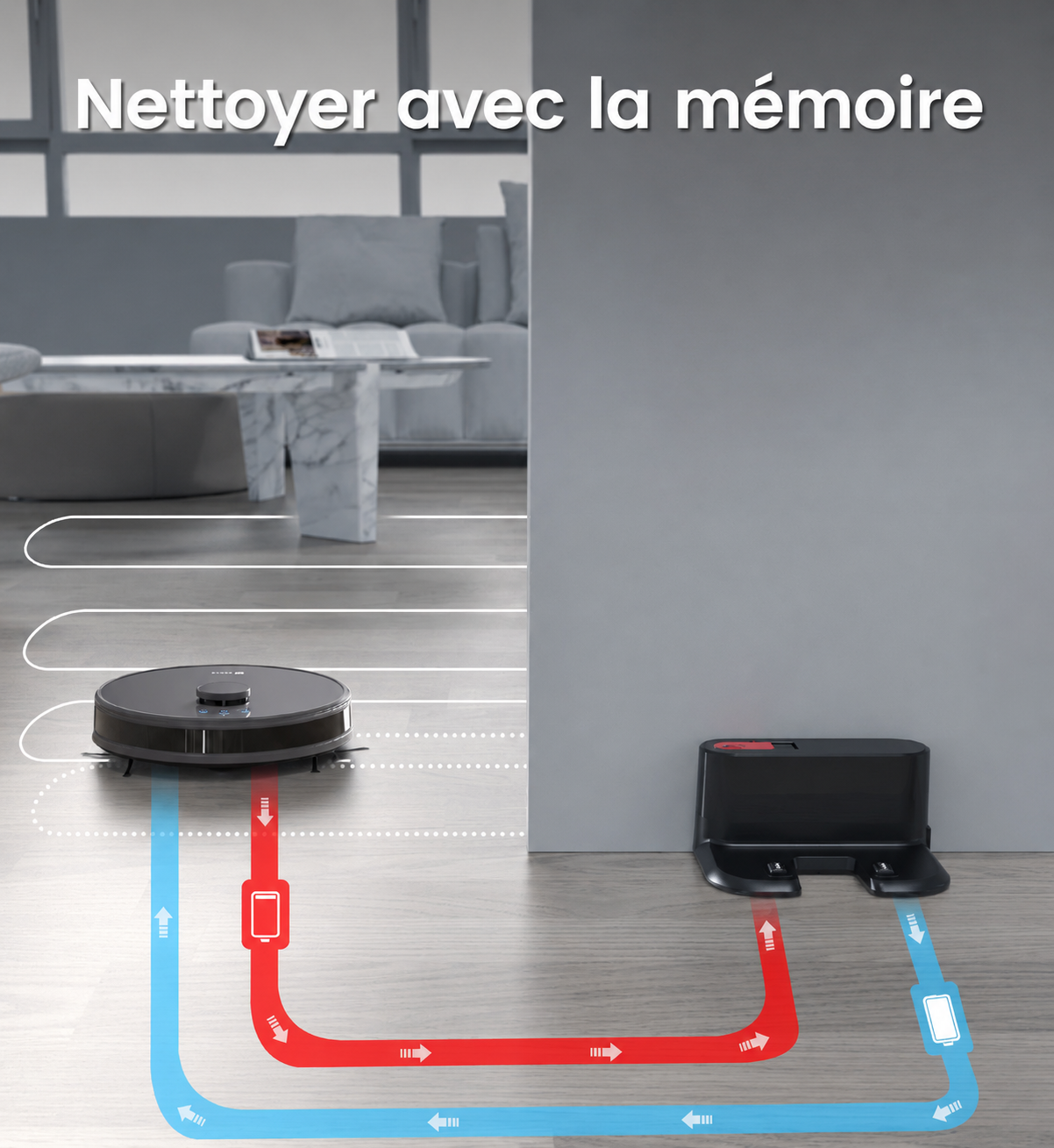 LEFANT M1 — Aspirateur LDS 5 500 Pa, 150 min