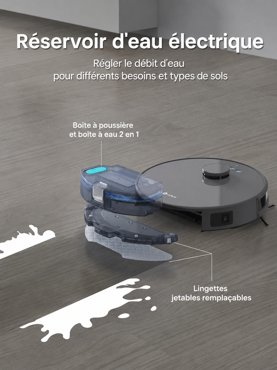 LEFANT M1 — Aspirateur LDS 5 500 Pa, 150 min