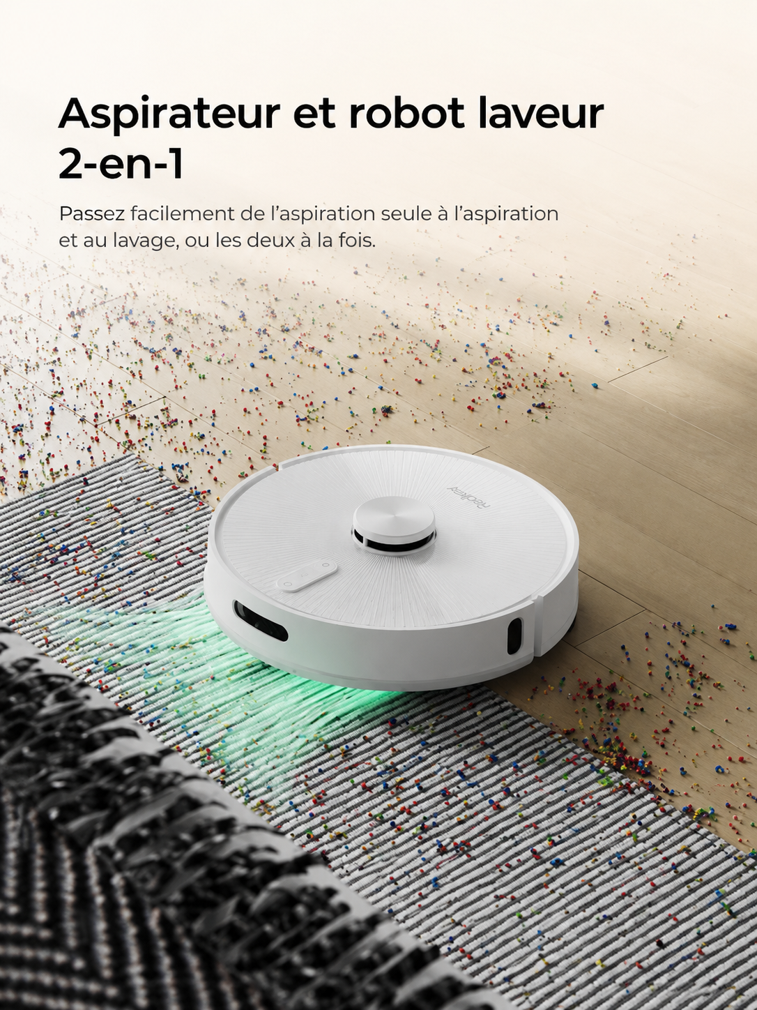 Redkey R10 — Aspirateur-Laveur LiDAR 4 000 Pa