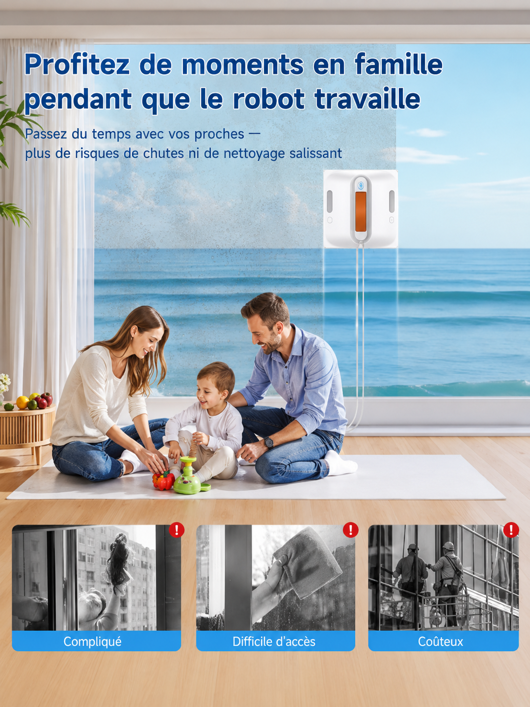 Lubluelu WD200 — Lave-Vitres 9 000 Pa, 8 Couches