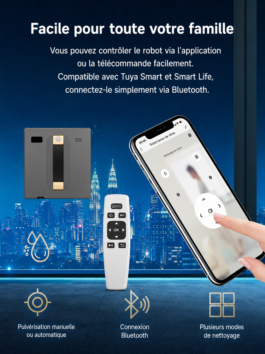ABIR WD8 — Lave-Vitres IA, Double Pulvérisation