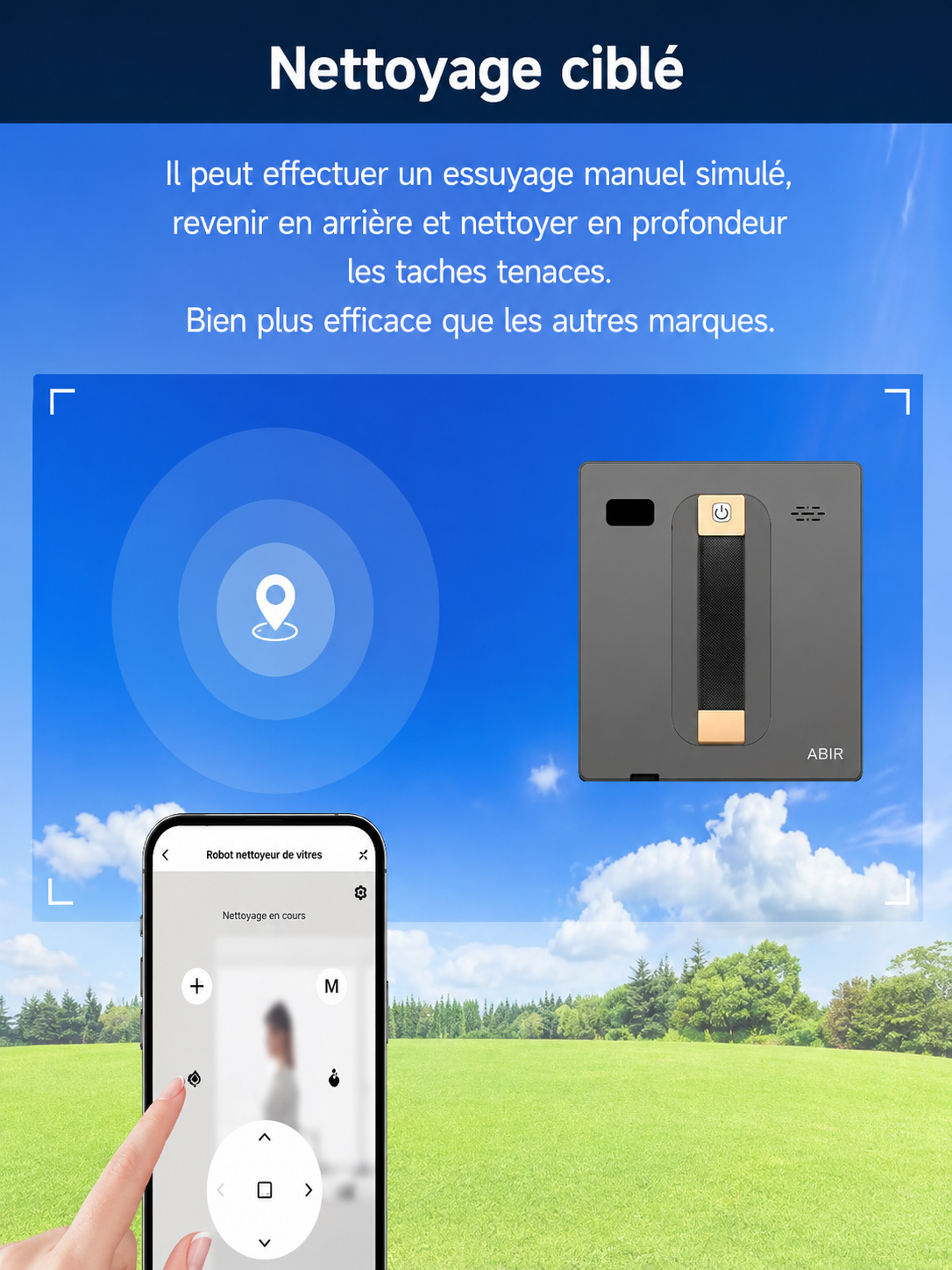 ABIR WD8 — Lave-Vitres IA, Double Pulvérisation