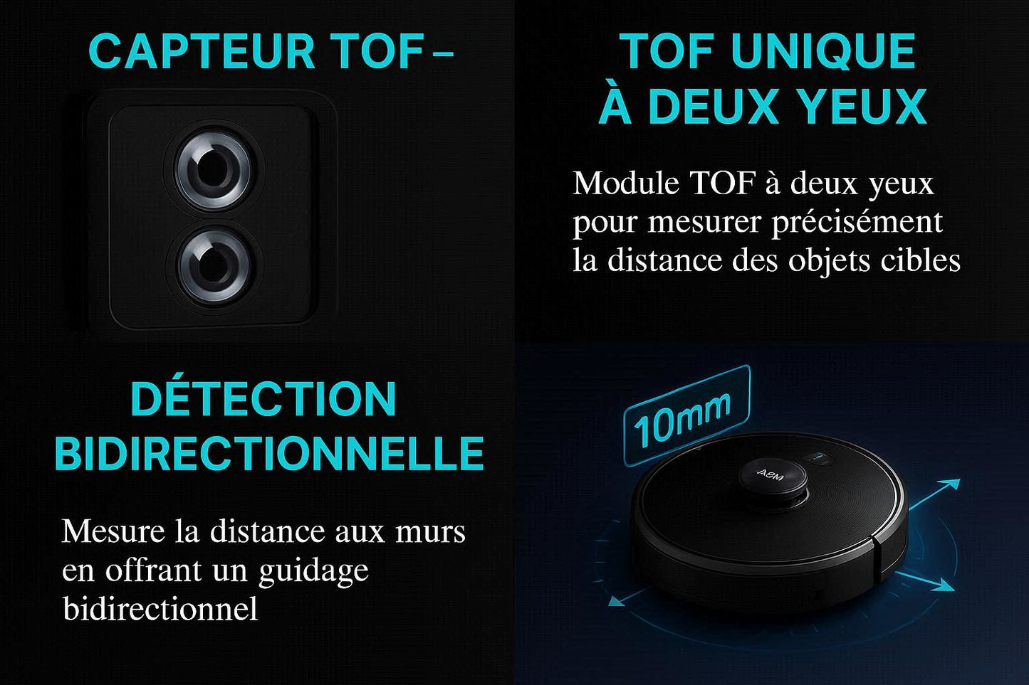 ABIR X8 — Aspirateur-Laveur 6 500 Pa + UV LiDAR