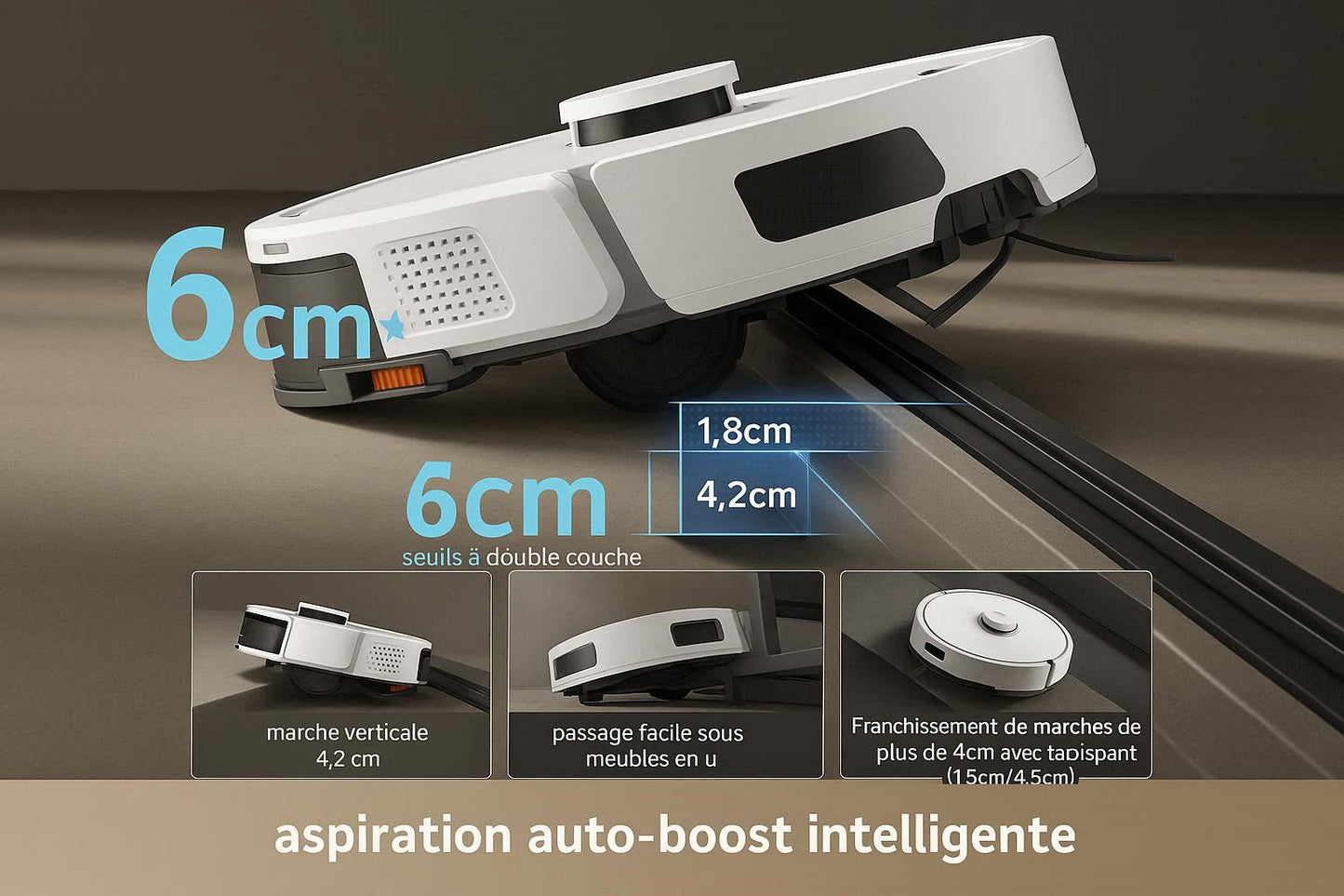 Redkey R11 — Aspirateur 20 000 Pa, LiDAR 360°