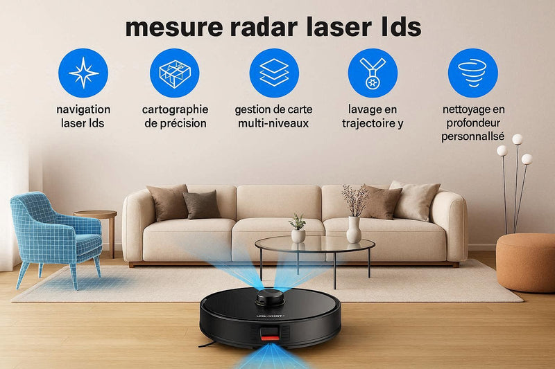 Liectroux X6 — Aspirateur-Laveur LiDAR 6 500 Pa